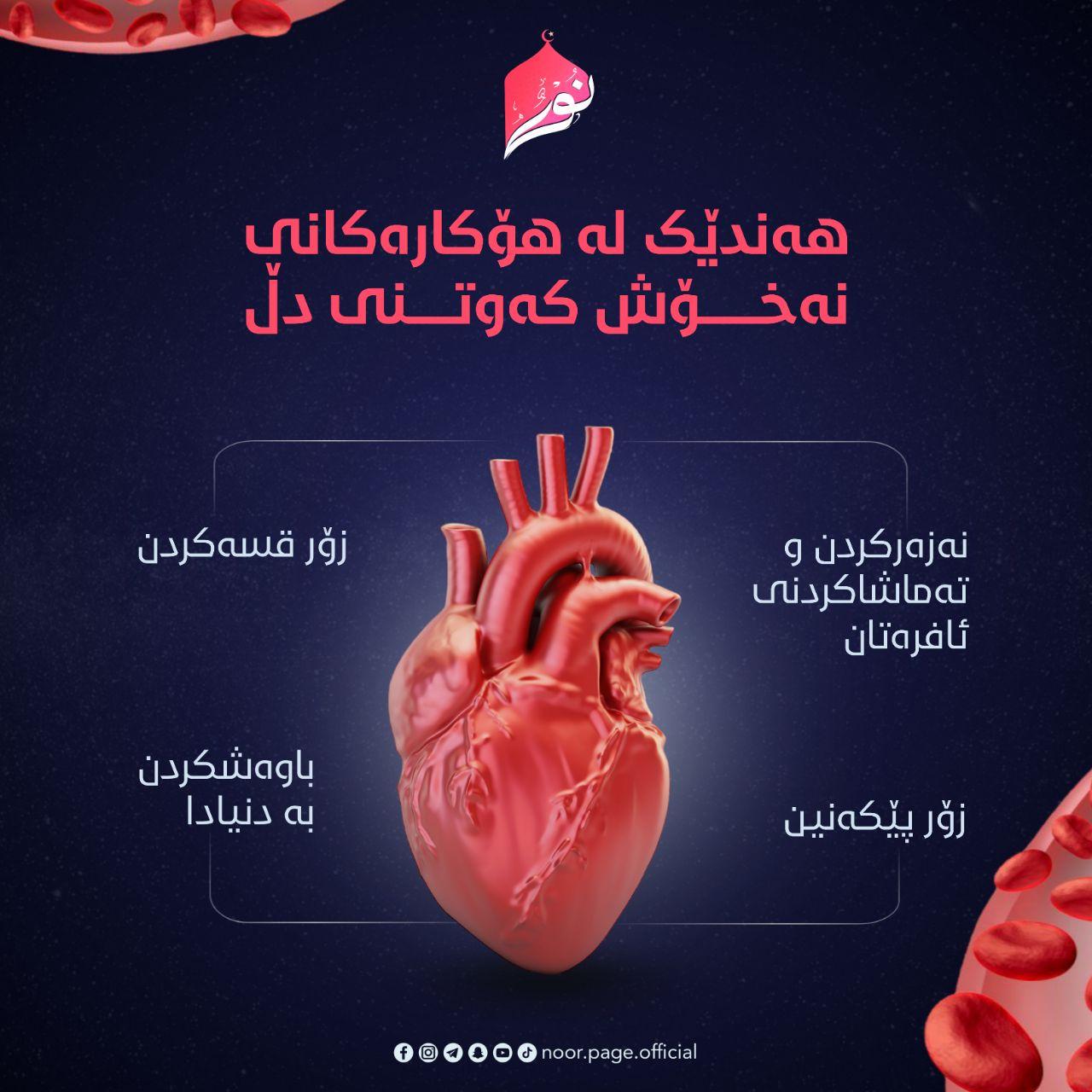 هەندێک لە هۆكارەكانی نەخۆش كەوتنی دڵ